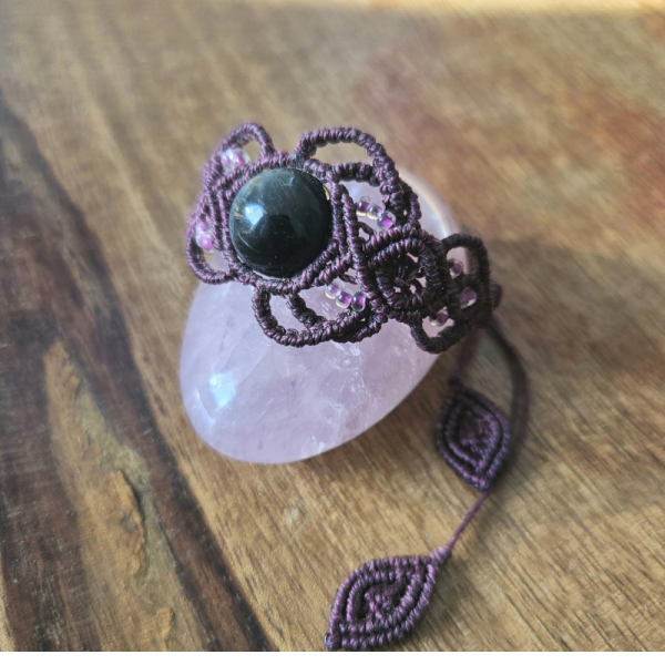 Bracelet asymétrique " Le bouclier céleste "